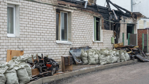 Professional Fire Damage Removal technician working in Gilbert, MN